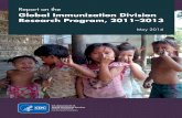Global Immunization Division Research Program, 2011–2013 · 5/20/2014  · ˚ Susceptibility of Polio, Measles, and Rubella Among Pregnant Women, 2008–2010, Namibia Objective