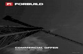 COMMERCIAL OFFER - Forbuild...dilatation systems and sealing systems. The company is engaged in lease of the equipment, among them dominates the author's protection system on the edge
