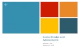 Social Media and Adolescents - Stanford Medicine€¦ · depression?" social networking site use and depression in older adolescents. Journal of Adolescent Health Volume 52(1), 128-30.