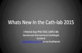 Whats New In the Cath-lab 2015 › pdf › 2015 North › 1400 Room 2 Thurs Kay... · 2015-06-13 · Whats New In the Cath-lab 2015 I Patrick Kay PhD FESC EAPCI BA General and Interventional