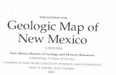 Geologic Map of New Mexico. · Mexico Bureau of Geology and Mineral Resources Celebrating 75 Years of Service \. DIVISION OF NEW MEXICO INSTITUTE OF MINING AND TECHNOLOGY Peter A.