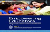 Empowering Educators · Empowering Educators Supporting Student Progress in the Classroom with Digital Games ... development of learning games. As with all educational technologies,