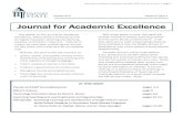 Journal for Academic Excellence - Dalton State College€¦ · Journal for Academic Excellence October 2017 Volume 5, Issue 1, page 3 DALTON STATE FACULTY AND STAFF AWARDS, ACHIEVEMENTS,