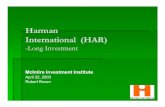 Harman International (HAR)...Harman is a leader in an extremely fragmented industry. The only player who currently offers a fully integrated infotainment system. Most of Harman’s