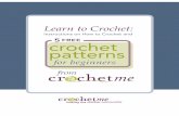 FREE crochet patterns - Sister Margaret Mary · 4 5 5 FREE crochet patterns ... Table of Contents presented by crochetme! 3 Learn to Crochet..... PAGE 4 1 24K Hook Catcher Marcy Smtih