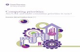 Competing priorities - TheIIA · committee members. By casting a wider net for perspectives, the survey, now in its fifth year, pointed to subtle signs of a disconnection between