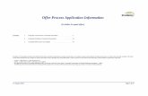 Offer Process Application Information - EirGrid · 2015-11-03 · Offer Process Application Information (Excludes Accepted offers) Disclaimer: All information provided in this official