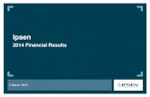 2014 Financial Results - Ipsen€¦ · 2 Goldman Sachs 35th Annual Global Healthcare Conference –June 2014 2 Ipsen – Full Year 2014 Results Disclaimer This presentation includes