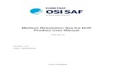 Medium Resolution Sea Ice Drift Product User Manualosisaf.met.no/docs/osisaf_ss2_pum_sea-ice-drift-mr_v2p0.pdf · 2018-09-20 · Medium Resolution Sea Ice Drift Product User Manual