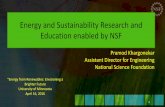Energy and Sustainability Research and Education enabled by NSF › khargonekar › files › 2017 › 06 › ... · 2017-06-23 · Energy and Sustainability Research and Education
