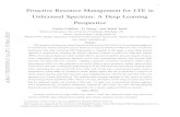 Proactive Resource Management for LTE in Unlicensed ... · approach is to avoid the underutilization of the unlicensed spectrum by either serving part of the LTE-LAA trafﬁc when