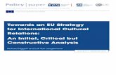 Towards an EU Strategy for International Cultural Relations: An Initial… Policy Paper 2016-01... · 2016-09-08 · Towards an EU Strategy for International Cultural Relations: An