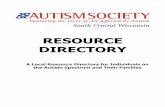 RESOURCE DIRECTORY RESOURCE DIRECTORY We urge users of this directory to meet with potential providers,