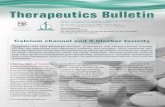 Therapeutics Bulletin - Winelands Rheumatology Centrewinelandsrheumatologycentre.com/wp-content/uploads/... · collapse in severe overdose situations. The physiological and toxic