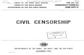 CIVIL CENSORSHIP - BITS65).pdf · *fm 45-20 opnavinst 5530.12 afm 205-6 field manual departments of the army, no. 45-20 navy manual i the navy, and the air force opnavinst 5530.12