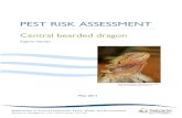 PEST RISK ASSESSMENTdpipwe.tas.gov.au/Documents/Central-bearded-dragon.pdf · Pest Risk Assessment: Central bearded dragon Pogona vitticeps 3/19 1. Summary The Central bearded dragon