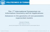 The 2nd International Symposium on Information Geometry ...calvino.polito.it/~pistone/igaia2-talk.pdfThe model space for the manifold are locally at each p∈ M the Orlicz space of