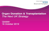 Organ Donation & Transplantation › umbraco... · • Accountability of transplantation and retrieval ... • Identifying the questions that we need answers to (and funding) Strategic