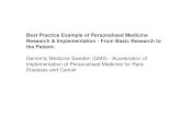 Genomic Medicine Sweden (GMS) - Acceleration of ... · Centre for Inherited Metabolic Diseases, CMMS Laboratory medicine: clinical genetics, clinical chemistry Clinical medicine: