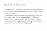 Instructions for Presenters › ojpasset › Documents › VT_Intro_to...Instructions for Presenters • This presentation is designed to provide victim services trainers with the