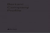 Bertani Company Profile - AEC Online · Showroom Award 2009” for the class “better customer service”, beating more than 80 competing firms at Cersaie 2009. “maintain that