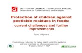 Protection of children against pesticide residues in foods · 2019-10-31 · Protection of children against pesticide residues in foods : current challenges and further improvements
