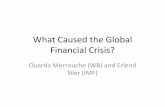 What Caused the Global Financial Crisis??€¦ · What Caused the Global Financial Crisis? Ouarda Merrouche (WB) and Erlend Nier (IMF) Contribution • We document how ample liquidity