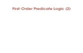 First-Order Predicate Logic (2)cgi.csc.liv.ac.uk/~frank/teaching/comp118/lecture4.pdf · First-Order Predicate Logic (2) Predicate Logic (2) Understanding ﬁrst-order predicate logic