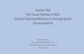 Autism 203: The Visual Pathway in ASD: Explicit Teaching … · The Visual Pathway in ASD: Explicit Teaching Methods to Promote Social Communication Georgina Lynch, PhD Elson S. Floyd