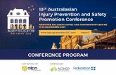 13th Australasian Injury Prevention and Safety Promotion ...event.icebergevents.com.au › uploads › contentFiles › ... · Injury Prevention and Safety Promotion Conference MERCURE