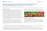 Small-to-Medium-Scale Sensory Evaluation of Horticultural ...publication were taken from the 4th edition of Sensory Evaluation Techniques (Meilgaard, Civille, and Carr 2016). Sensory