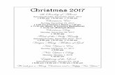 Christmas 2017 - d2y1pz2y630308.cloudfront.net€¦ · New Year’s Eve Sunday, December 31, 2017 ♦ 5:00 pm New Year’s Day Monday, January 1, 2018 ♦ 10:00 am Epiphany of the