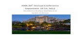 th Annual&Conference September19 23,2012isnr-org.securec21.ezhostingserver.com/ISNR2012FullSchedule.pdf · Clinical Applications for Diagnosis and Treatment; Juri Kropotov 10:10-10:40