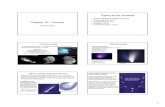 Chapter 10 - Comets - Meteor Physicsmeteor.uwo.ca/~mcampbell/A9601/Chapter 10 - Comets(6).pdf · Chapter 10 - Comets Astronomy 9601 1 Topics to be covered • Comet orbits and reservoirs