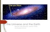 8. The Universe and the Earth - blogshumanitastorrejon.com · moons, asteroids, comets, dwarf planets…. Big Bang: is the name for the first explosión that created the universo.