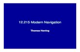 12.215 Modern Navigation - MIT OpenCourseWare › courses › earth-atmospheric-and... · 09/20/2006 12.215 Modern Naviation L03 12 Trigonometric Leveling • When trying to go the