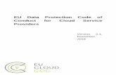 EU Data Protection Code of Conduct for Cloud Service Providers€¦ · specific features of the cloud computing sector. The heightened baseline of data protection compliance created