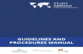 GUIDELINES AND PROCEDURES MANUAL Study... · the highest numbers of student participation in the NCSAC. In addition, individual faculty-led programs happened with limited District