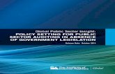 Global Public Sector Insight: POLICY SETTING FOR PUBLIC ... · duties can strengthen public sector accountability, risk management, and control. Support for the development and maintenance