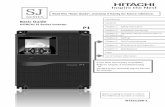 Read this “Basic Guide ”, and keep it handy for future reference. - Hitachi … · 2018-01-09 · Basic HITACHI SJ Series Basic Guide Inverter Read this “Basic P1 Guide ”,