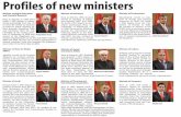 AT A GLANCE Profiles of new ministers · Profiles of new ministers Khalid Saif Muhyiddine Touq Fares Braizat Mohammad Khalaileh Saleh Kharabsheh Wissam Rabadi Tayseer Nueimi Amjad