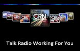 Talk Radio Working For You - CRN | Digital Talk Radio · Podcasting at it’s best on all the topics you crave! The Edge Modern, cutting edge talk radio. Progressive, hot talk and