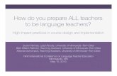 How to prepare all teachers to be language teachers › conferences › past › LTE2015 › docs › RanneyD… · Agenda Deﬁnition of High-Impact Practices Historical Context