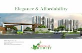 Elegance Affordabilitykrishnajaconstructions.com/Krishnaja-Northcity-Brochure.pdfa choice of 2 and 3 BHK apartments. It has an excellent neighbourhood too with beautifully designed