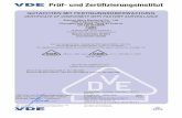 VDE Pr - wainconnector.com · VDE Prüf- und Zertifizierungsinstitut Gutachten mit Fertigungsüberwachung Ausweis-Nr. / Certificate No. 40034366 Blatt / Page 2 Name und Sitz des Genehmigungs-Inhabers