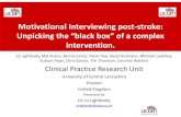 Motivational Interviewing post-stroke › helsam › forskning › grupper › charm › ... · Kulsum Patel, Chris Sutton, Tim Thornton, Caroline Watkins Clinical Practice Research