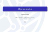 Object Conversations - GitHub Pages · Object Conversations 1 / 19. Object Conversations At run-time OO programmes consist of object conversations Good conversations are those in