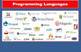 Programming Languages - WordPress.com · PROGRAMMING LANGUAGE PARADIGMS Procedural: procedures, sequential execution of code are basic building blocks of program FORTRAN (FORmula