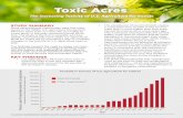 Toxic Acres...STUDY SUMMARY Since neonicotinoid insecticides were first intro-duced in the 1990s, U.S. agriculture has become 48 times more toxic to insect life, according to a new