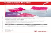 IsoFreeze Racks NEW!...95.984 96 8 x12 0.1 and 0.2 ml PCR plates, strips and single tubes 2 / box IsoFreeze® Racks For consistently cooled samples NEW! optimal < 7 C warmed Created